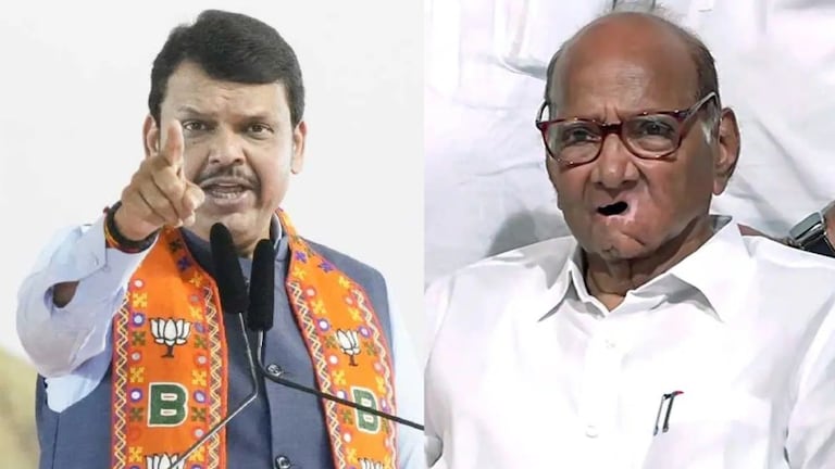 Lok Sabha Election 2024 : 'पवारांना पक्ष चालवणं शक्य नसावं म्हणून...', देवेंद्र फडणवीसांनी डिवचलं मराठी माणसाचे ते ठेकेदार नाहीत, ते म्हणजे मराठी नाही.