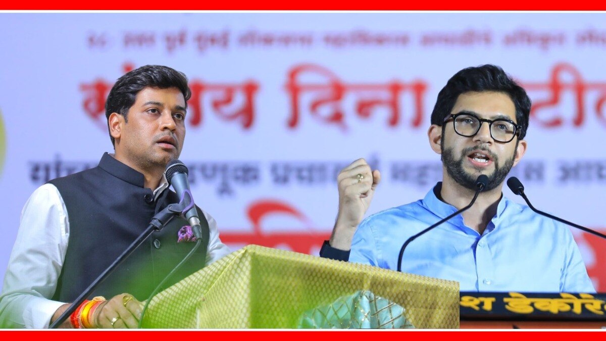 खासदार श्रीकांत शिंदे आणि आमदार आदित्य ठाकरे.
