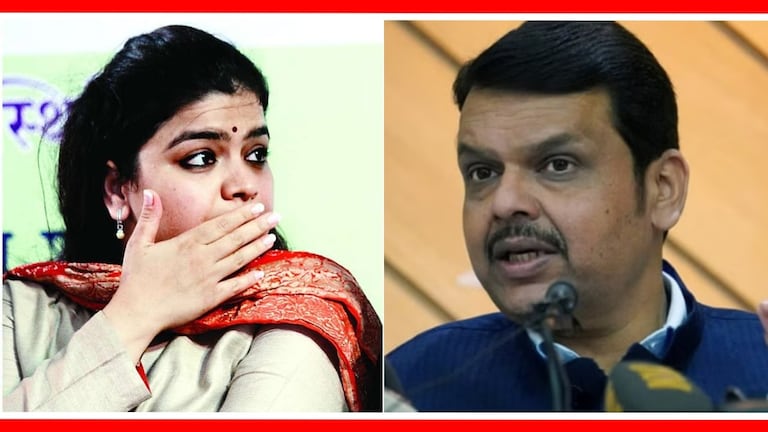 Maharashtra Lok Sabha : पूनम महाजनांचं तिकीट कापलं, कारण...फडणवीसांनीच सांगितलं काय घडलं? पूनम महाजन आणि देवेंद्र फडणवीस.