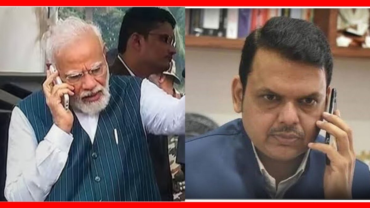 पंतप्रधान नरेंद्र मोदी आणि देवेंद्र फडणवीस.