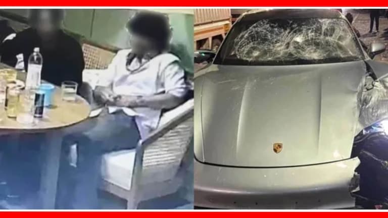 Pune Porsche Accident : 90 मिनिटांत दारूवर उडवले 48 हजार, पबमध्ये आरोपीने काय केलं? अल्पवयीन आरोपीचे पबमधील फोटो आणि अपघातग्रस्त पोर्शे कार.