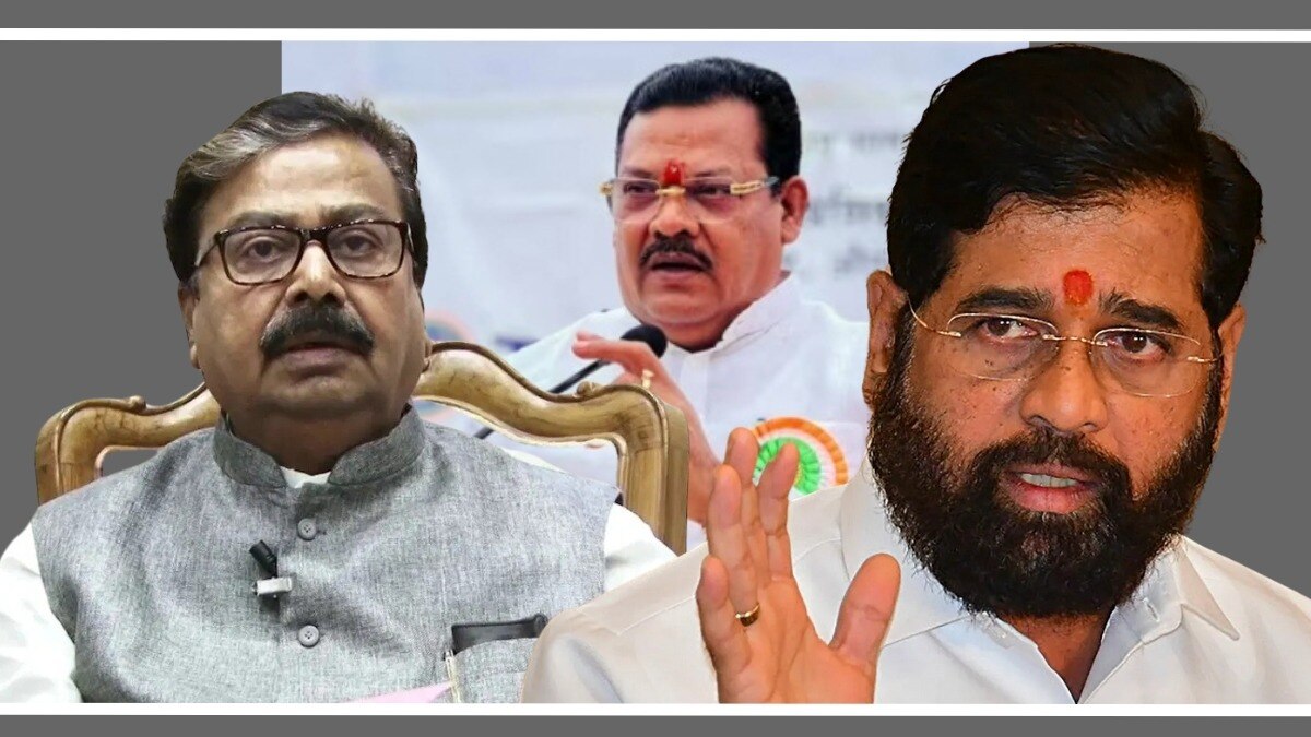 गजानन कीर्तिकर, संजय शिरसाट आणि एकनाथ शिंदे.