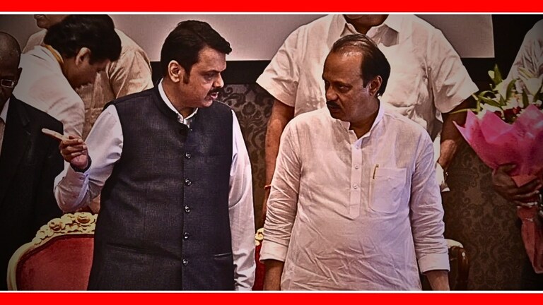 Modi New Cabinet : भाजपने अजित पवारांच्या राष्ट्रवादीला 'कॅबिनेट मंत्रिपद' का दिलं नाही? अजित पवार आणि देवेंद्र फडणवीस.