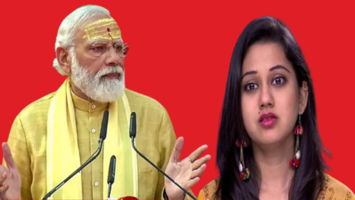 अभिनेत्री केतकी चितळे हिने पंतप्रधानांचा एक फोटो सोशल मीडियावर शेअर केला आहे. 