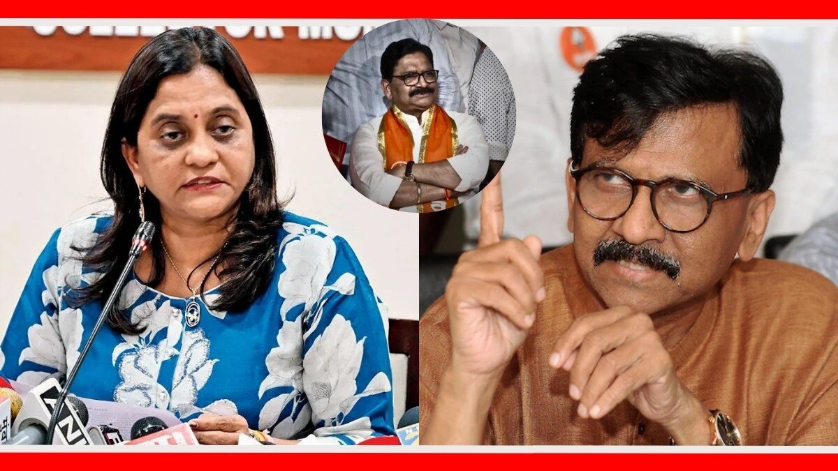 निवडणूक निर्णय अधिकारी वंदना सूर्यवंशी, खासदार रवींद्र वायकर आणि खासदार संजय राऊत.