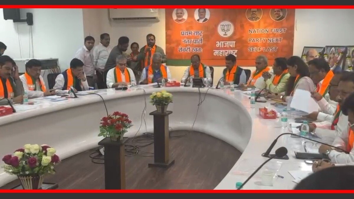 महाराष्ट्र भाजपच्या नेत्यांची बैठक पार पडली. 