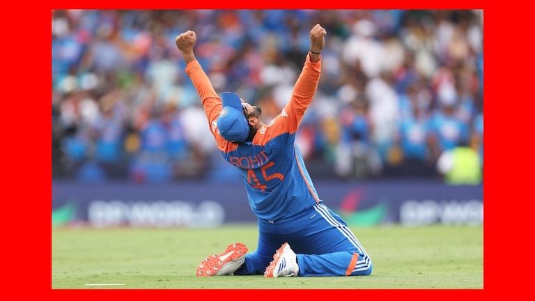 Rohit Sharma : कोहलीनंतर रोहित शर्मानेही घेतला 'तो' निर्णय, म्हणाला... टी20 विश्वचषक जिंकल्यानंतर आनंद व्यक्त करताना कर्णधार रोहित शर्मा.