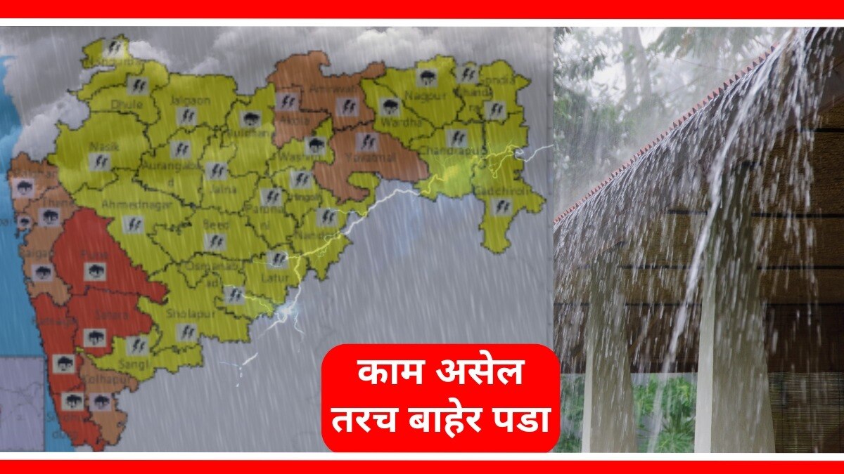 महाराष्ट्र आणि मुंबईला हवामान विभागाकडून रेड अलर्ट.