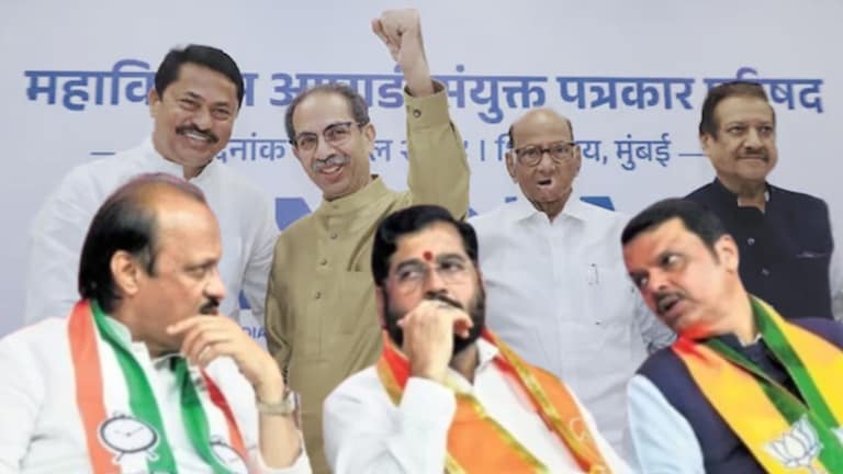 Vidhan Sabha Opinion Poll : विधानसभेतही महायुतीला बसणार झटका, 'मविआ'चं काय? खळबळ उडवणारा सर्व्हे महायुतीच्या नेत्यांची झोप उडवणारा सर्व्हे समोर आला आहे.