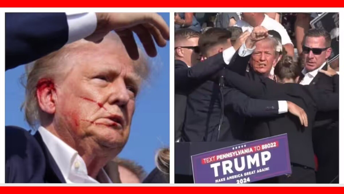 डोनाल्ड ट्रम्प हे गोळीबारात जखमी झाले आहेत.