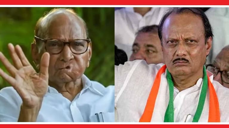 Sharad Pawar : अजित पवारांना बालेकिल्ल्यातच पवारांनी दिला दणका! अजित पवार आणि शरद पवार.