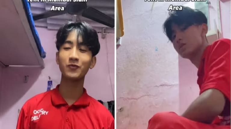Video : बाथरूमपेक्षाही लहान खोली, 500 रूपये घरभाडे... डिलिव्हरी बॉयचा संघर्ष पाहून डोळ्यात येईल पाणी या व्हिडिओची आता सोशल मीडियावर चर्चा आहे.