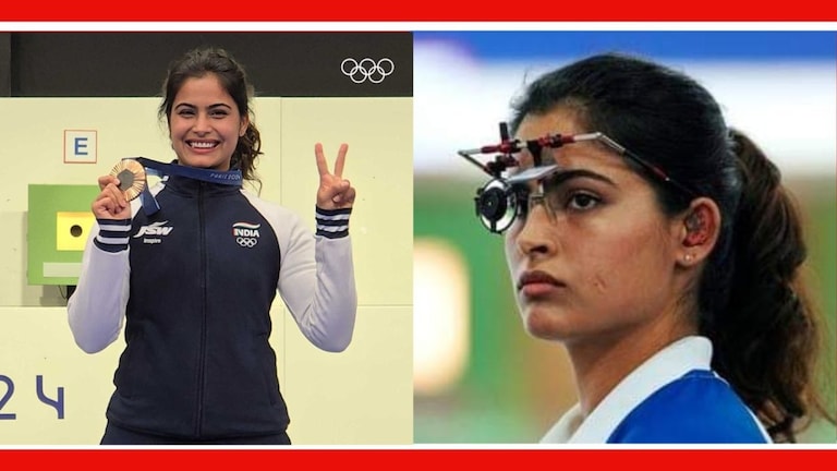 Paris Olympic 2024 : मनू भाकरने रचला इतिहास, नेमबाजीत भारताला मिळवून दिलं कांस्य पदक  भारतासाठी ऑलिम्पिकमध्ये पदक जिंकणारी पहिली महिला भारतीय नेमबाज ठरली आहे.