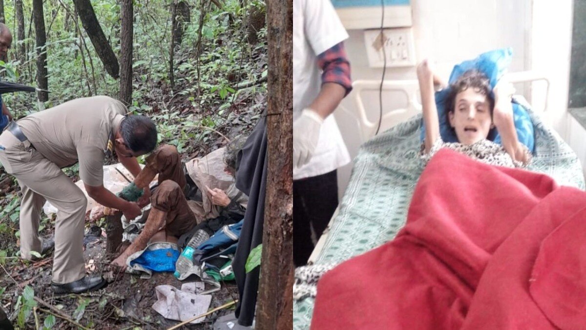 जंगलात एका विदेशी महिलेला साखळदंडाने बांधून ठेवल्याचा धक्कादायक प्रकार