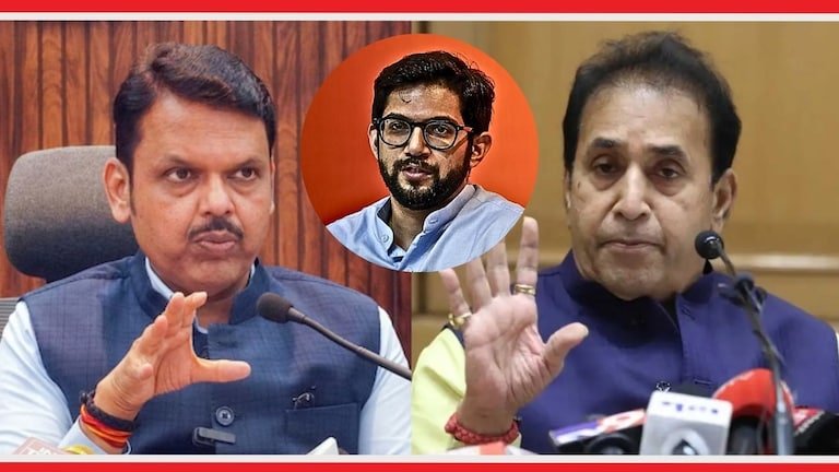Anil Deshmukh : "...तर आदित्य ठाकरेंना तुरुंगात टाकलं असतं" देवेंद्र फडणवीस, आदित्य ठाकरे आणि अनिल देशमुख.