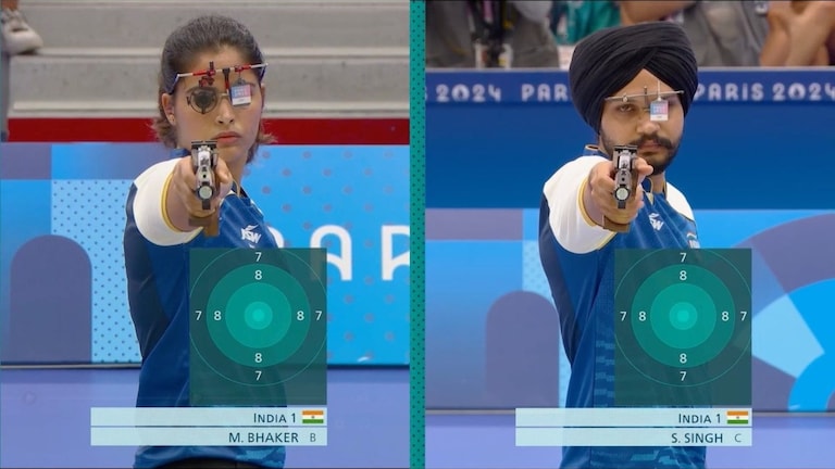 Paris Olympic 2024 : मनू भाकर-सरबजोत जोडीचा 'कांस्य' वेध! भारताच्या खात्यात दुसरं पदक Mumbai Tak