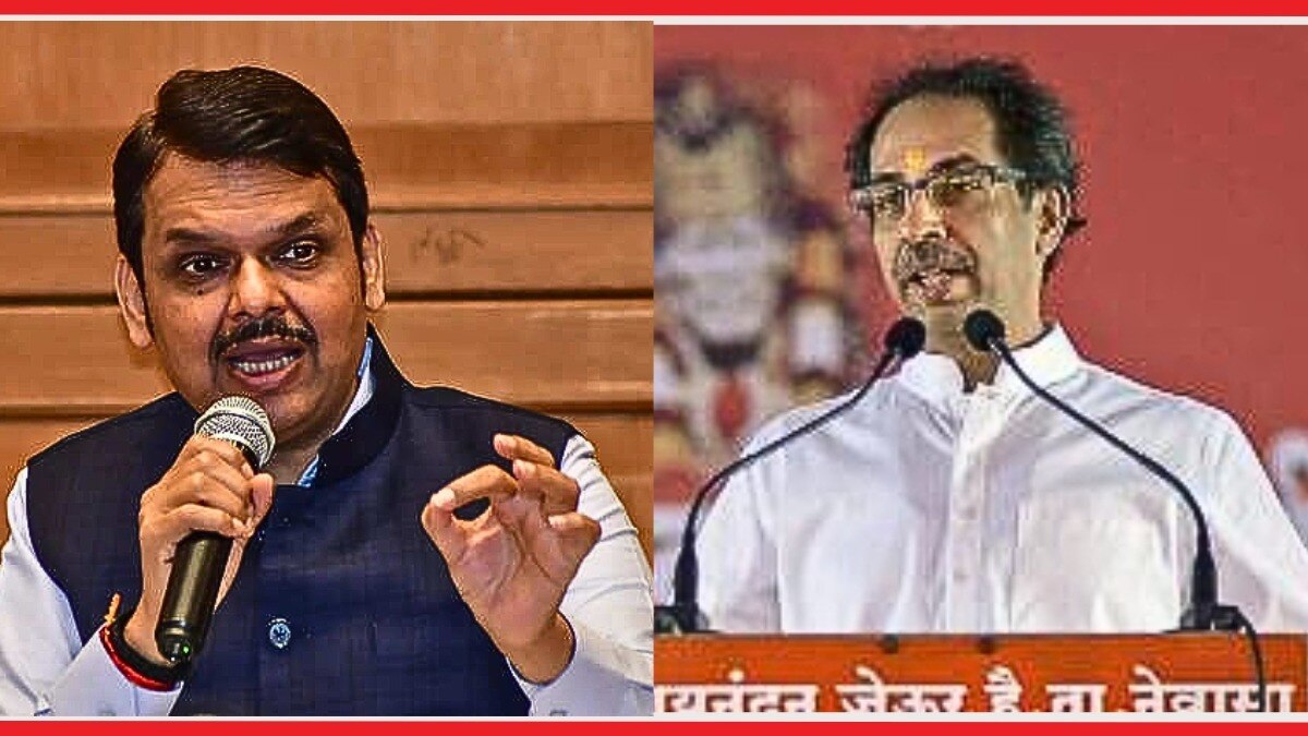 देवेंद्र फडणवीस आणि उद्धव ठाकरे.