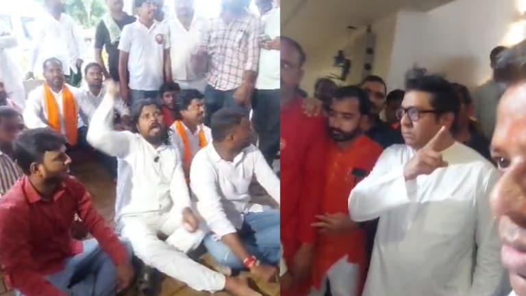 Raj Thackeray: हॉटेलमध्ये राडा, मराठा आंदोलकांनी राज ठाकरेंना घेरलं... काय घडलं? राज ठाकरे थांबलेल्या हॉटेलमध्ये राडा