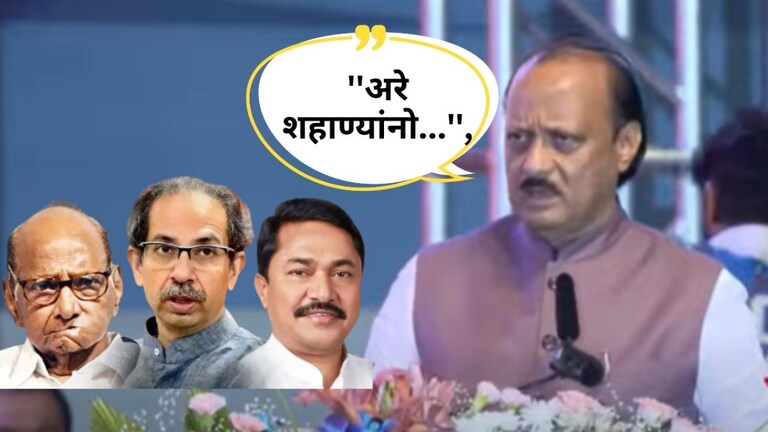 Ajit Pawar : ''अरे शहाण्यांनो...'', अजित पवारांनी विरोधकांना भरला दम अजित पवारांनी विरोधकांना भरला दम