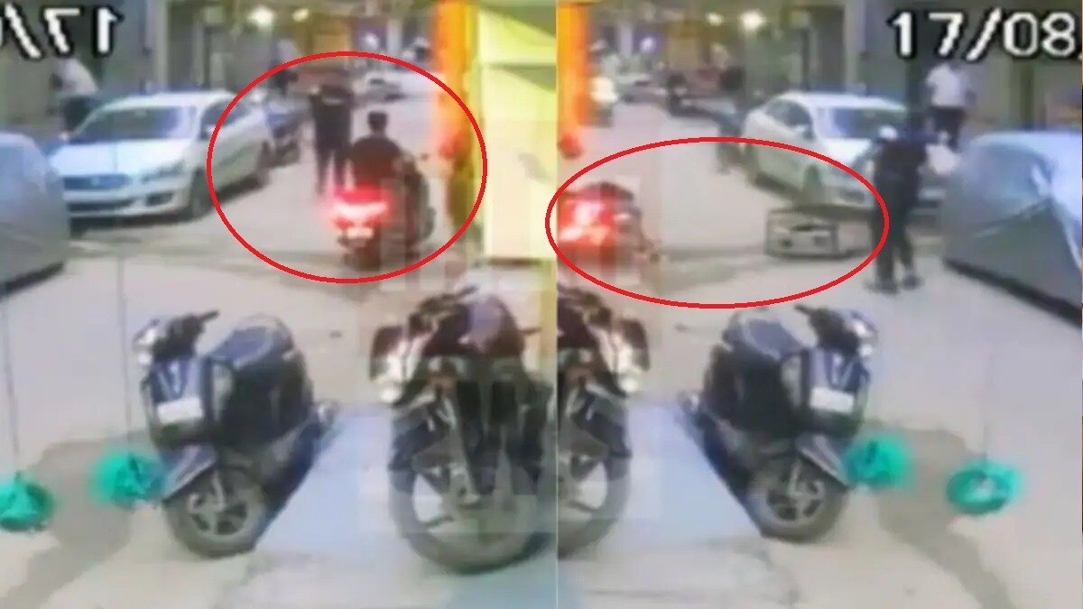delhi youth died ac fall upon head from third floor on the spot date viral video karol bag shocking story