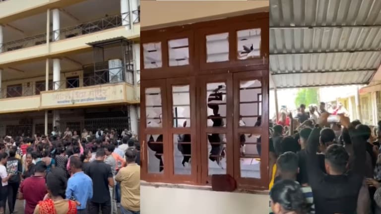Badlapur News: बदलापूरकरांनी रेल्वे रोखली नंतर 'ती' शाळाच फोडली, नेमकं प्रकरण काय? रेल्वे स्थानकात देखील या आदोलकांनी रेलरोको केला होता.