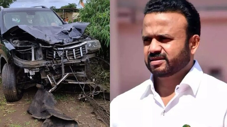 भाजप आमदाराच्या ताफ्यातील कारची दुचाकीला धडक, एका व्यक्तीचा जागीच मृत्यू Jaykumar Gore