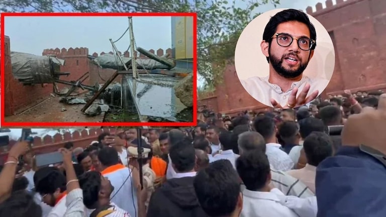 Rane vs Thackeray : राणे-ठाकरे गटात कशामुळे झाला राडा? राजकोट किल्ल्यावरील INSIDE स्टोरी, पाहा VIDEO Thackeray vs Rane Video Viral