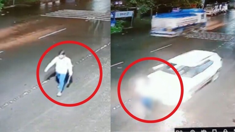Kolhapur Accident : नाईट ड्युटीसाठी निघाला, कंपनीच्या गेटजवळ पोहोचताच...; अपघाताचा भयंकर Video भरधाव कारने तरूणाला हवेत उडवलं