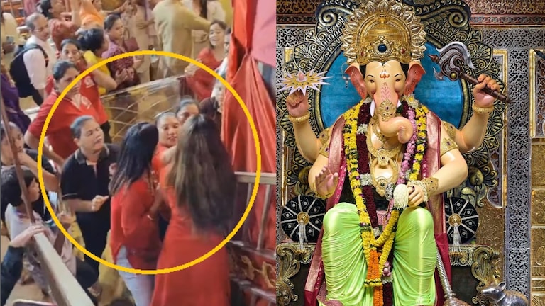 Lalbaugcha Raja: लालबागच्या राजासमोरून धक्के मारून बाहेर काढलेली 'ती' अभिनेत्री कोण? ालबागच्या राजासमोरून धक्के मारून बाहेर काढलेली 'ती' अभिनेत्री कोण?