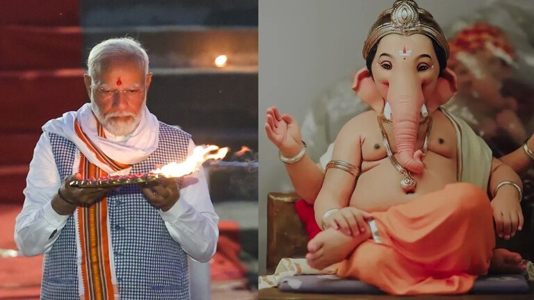 PM Modi: PM मोदींची थेट मराठीतून टीका, म्हणाले.. 'काँग्रेसला तर गणपती पुजेबाबतही..' PM मोदींची थेट मराठीतून टीका