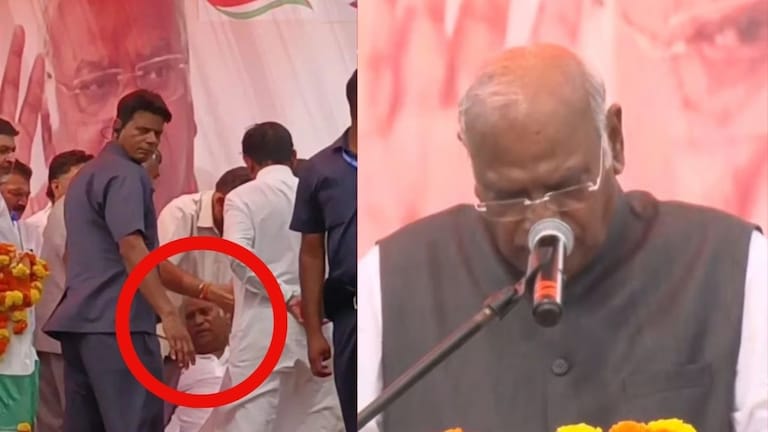 Video : भाषण करताना काँग्रेस अध्यक्षाची तब्येत बिघडली, मंचावर कोसळले..., स्टेजवर काय घडलं? काँग्रेस अध्यक्षाची तब्येत बिघडली