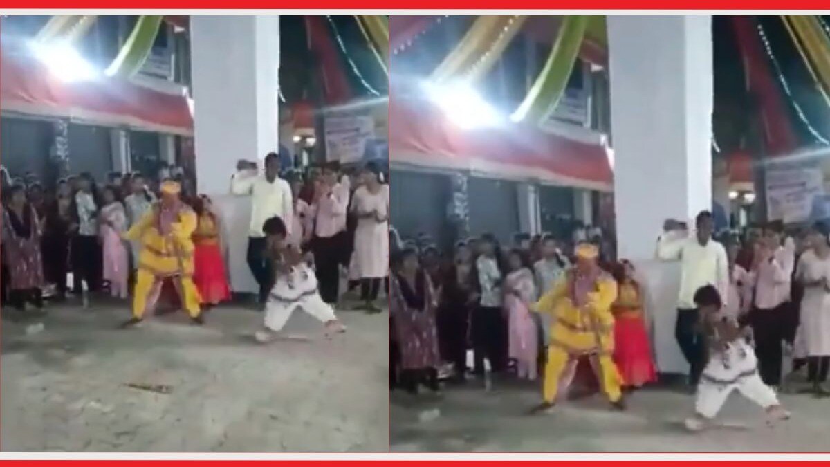 Garba Shocking Video: अरे बापरे... गरबा खेळता-खेळता आला मृत्यू, नेमकं घडलं तरी काय? Man Dies In Garba Dance Video Viral