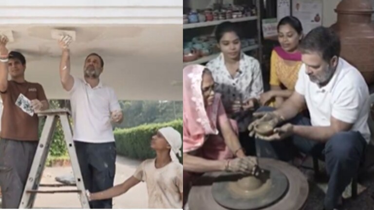 Rahul Gandhi : पेंटर आणि दिवे बनवणाऱ्यांसोबत यंदा राहुल गांधींची दिवाळी, पण व्हिडीओतल्या 'या' खास गोष्टीची होतेय चर्चा Mumbai Tak