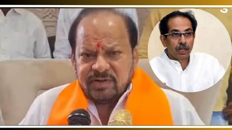 Shahaji Bapu Patil: '...म्हणून आम्ही उद्धव ठाकरेंना सहन करतोय', शहाजीबापूंचं मोठं विधान! Shahaji Bapu Patil On Uddhav Thackeray