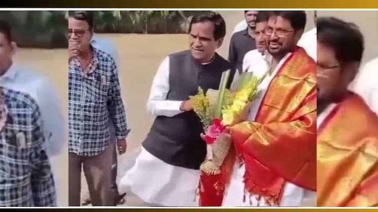 VIDEO: रावसाहेब दानवेंनी कार्यकर्त्याला मारली लाथ, नेटकरी म्हणाले, "हा माज बरा नव्हे..." Raosaheb Danve vs Arjun Khotkar