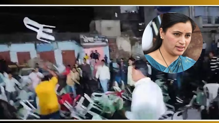 Navneet Rana: अमरावतीत प्रचार रॅलीत नवनीत राणांवर हल्ला! नेमकं घडलं तरी काय? Attack On Navneet Rana In Amravati