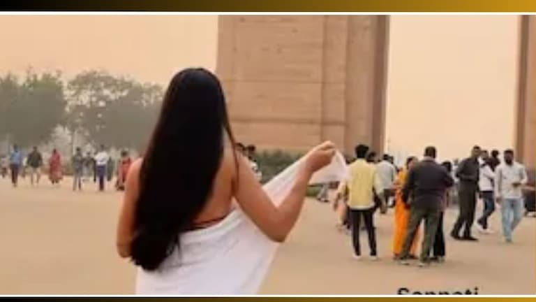 Viral Video: फक्त टॉवेल लावून भर रस्त्यात थिरकली प्रसिद्ध मॉडेल! लोकांनी बघताच... Kolkata Model Viral Video