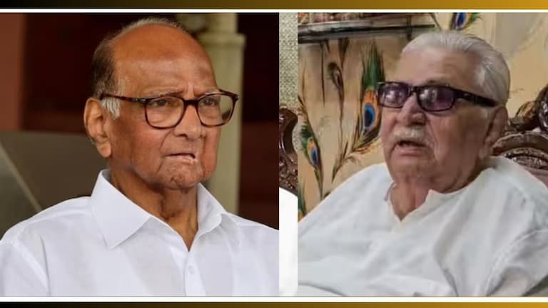Sharad Pawar : "एक चांगला सहकारी गमावला...", मधुकर पिचड यांच्या निधनामुळे शरद पवारांचे डोळे पाणावले Sharad Pawar On Madhukar Pichad