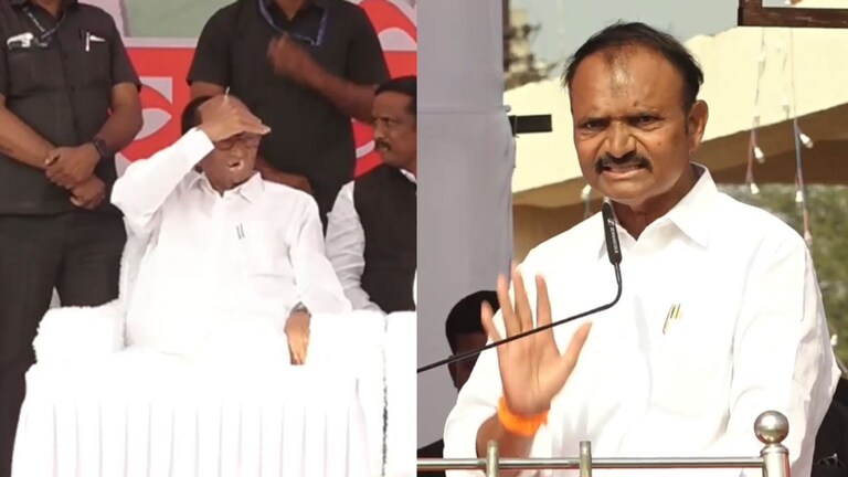 Uttamrao Jankar Markadwadi : मी आमदारकीचा राजीनामा देतो, फक्त एकच अट... पवारांसमोर मारकडवाडीत जानकरांचा एल्गार Mumbai Tak