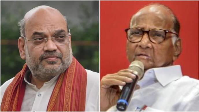 अमित शाहांनी शरद पवारांच्या घरी जाऊन घेतली भेट