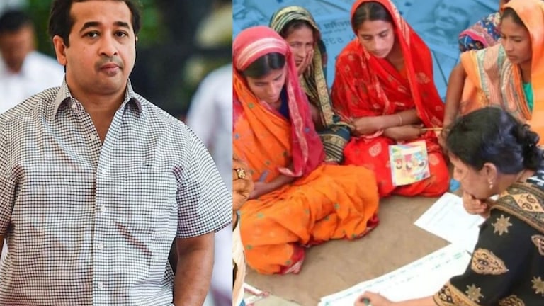 Nitesh Rane : "ज्यांना 2 पेक्षा जास्त मुलं..."; लाडकी बहीण योजनेबाबत नितेश राणे 'हे' काय बोलून गेले Nitesh Rane On ladki Bahin Yojana