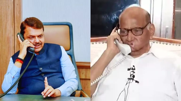Sharad Pawar Call Devendra Fadnavis : शरद पवार यांचा देवेंद्र फडणवीस यांना फोन, 'या' घटनेवर बोेलताना म्हणाले... Mumbai Tak