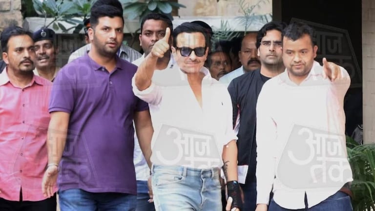 Saif Ali Khan Discharge : सैफ अली खान घरी पोहोचला, गाडीतून उतरून रूबाबात चालत गेला Mumbai Tak