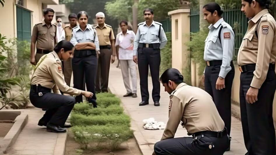 पुण्यात लेकरासमोर पत्नीला मारलं ठार (फोटो सौजन्य: Meta AI)