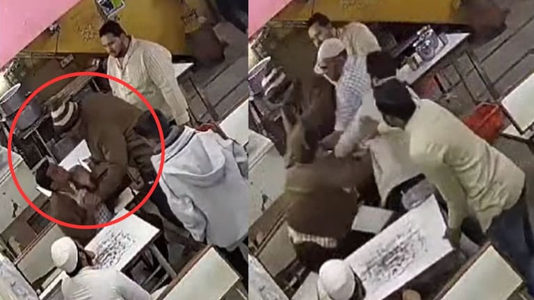 Beed Crime CCTV : बीडमध्ये गुन्हेगारीची मालिका सुरूच, हॉटेलमध्ये घुसून तरूणाला फाईटरने मारलं Mumbai Tak