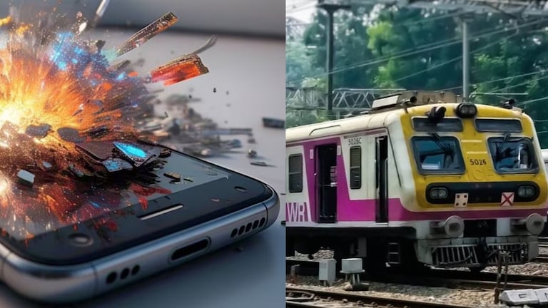 Mumbai Central Railway : लोकलमध्ये मोबाईलचा स्फोट, मोठा आवाज झाल्यानं हादरले प्रवासी Mumbai Tak