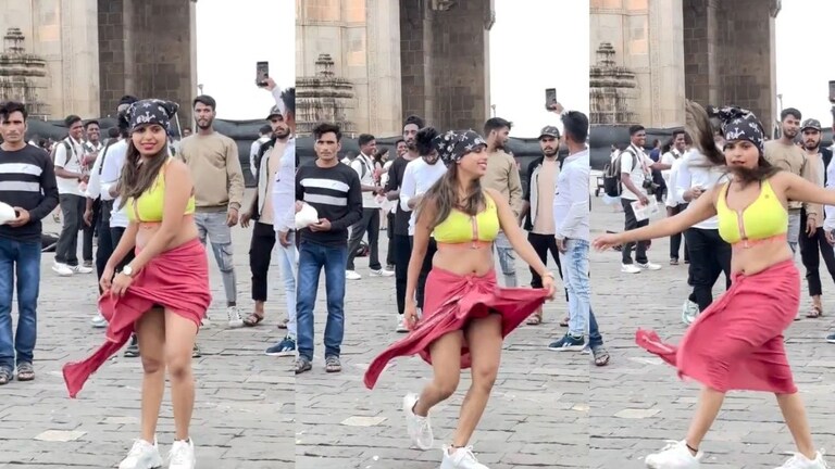 Viral Video: आरारारारा! गेट वे ऑफ इंडियाजवळ ब्रा अन् टॉवेलवर तरुणी थिरकली, डान्स सुरु होताच लोक जमले अन्... Mumbai Girl Bold Dance Viral Video