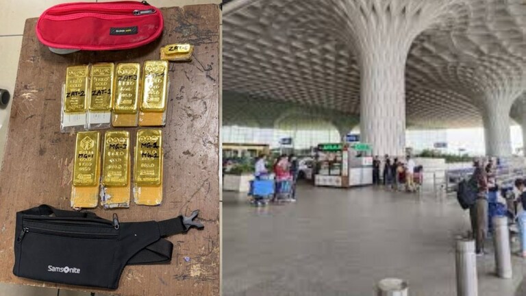 Mumbai Airport : मुंबई विमानतळाचे अधिकारी हादरले... दुबईहून आलेल्या तस्करांच्या टोळीकडे सापडलं 7 किलो सोनं Mumbai Tak