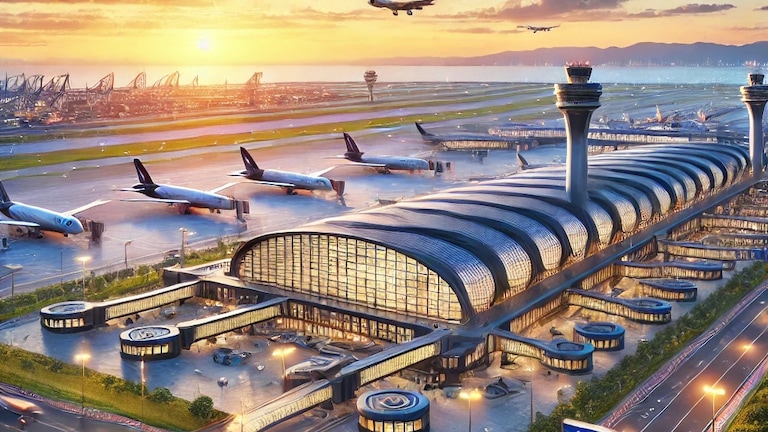 Mumbai 3rd Airport: गुड न्यूज.. मुंबईकरांना तिसरं विमानतळ, आता 'इथून' उडणार विमानं.. अजितदादांची घोषणा मुंबईच्या नजीक होणार तिसरं  विमानतळ (फोटो सौजन्य: ChatGPT AI)
