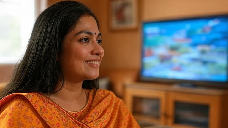 Vastu Tips: तुम्हाला माहितीए घरात कोणत्या दिशेला ठेवावा TV?, जराही जागा चुकली तर... TV घरात कोणत्या दिशेला ठेवावा? (फोटो सौजन्य: Gork AI)